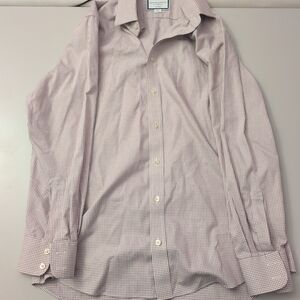 Charles Tyrwhitt Men's Long Sleeve Shirt 2pc, Luxury And Non Iron 16/33in